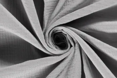 Babydeken stoffen - Katoen stof - Hydrofielstof uni - lichtgrijs - 3001-061