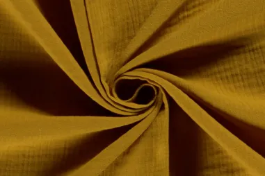 Gelbe Stoffe - Baumwolle - Musselin - ocker - 3001-034