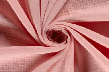 Musselin Stoffe - Baumwolle - Musselin - rosa - 3001-212