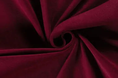 Sinterklaas stoffen - Nicky Velours - bordeaux - 3081-018