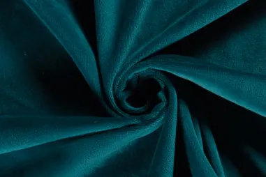 Samtweiche - Nicky Velours - petrol - 3081-124 