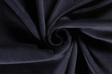 Sinterklaas - Nicky velours stof - donkerblauw - 3081-008