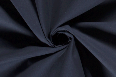 Geweven katoenen stoffen - Katoen stof - zacht - donkerblauw - 1805-008