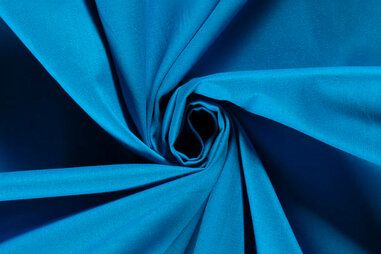Turquoise stoffen - Katoen stof - zacht - turquoise - 1805-104