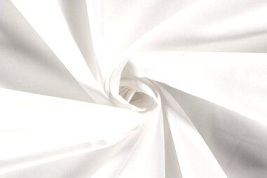 witte stoffen - Katoen stof - zacht - wit - 1805-050