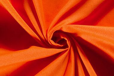Zuiver oranje stoffen - Katoen stof - zacht donker - oranje - 1805-036