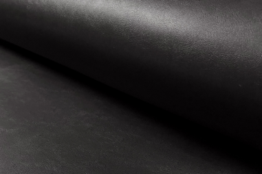 Leatherlook stoffen - Kunstleer stof - zwart - 1268-069