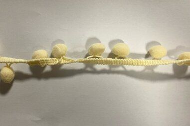 Bolletjes band* - Bolletjesband ecru 64112
