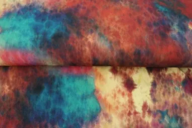84% polyester, 16% elastan stoffen - Jersey Stoff - TRAVEL - Flecken - multi - 22817TRV