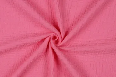 Musselin Stoffe - Baumwolle - hydrophiler Stoff - rosa - 22/9959-058