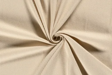 210gr/M² - Tricot stof - gebreide wafel - beige - 16554-052