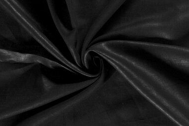 Linnen stoffen - Linnen stof - zwart - 19300-069
