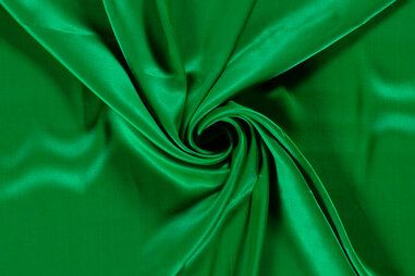 Avondkleding stoffen - Satijn stof - viscose satijn - groen - 21060-025