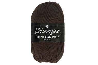 Haken en Breien - Chunky Monkey 1004 - bruin - 100 gram