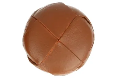 Knöpfe - Knoop voetbal handgemaakt - bruin - 22.5 mm - 100-36-975