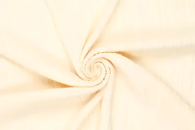 60% viscose, 38% polyester, 2% elastan stoffen - Viscose stof - abbaio - stretch - gebroken wit - 0970-025