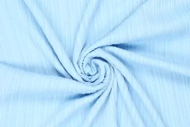 60% viscose, 38% polyester, 2% elastan stoffen - Viscose stof - Abbaio - stretch - lichtblauw - 0970-633