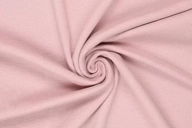 Oeko-Tex klasse 2 - Katoen stof - tricot fijne wafel - lichtroze - 0921-815