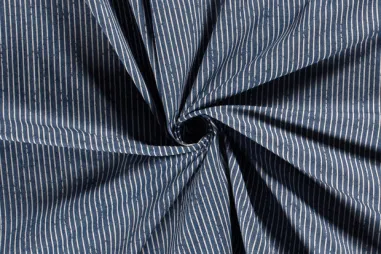 75% katoen, 23% polyester, 2% elastan stoffen - Jeans - gestreift - indigo - 21008-003