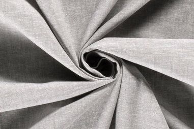 Leinen - Leinen Stoff - Leinenmischung chambré - melange hellgrau - 21020-061