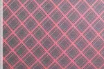 Geruite stoffen - Tricot stof - prince de galles - rood zwart - 340064-93