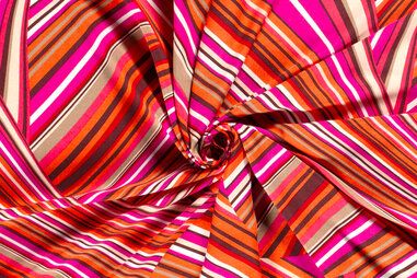 100% viscose stoffen - Viscose stof - abstract - fuchsia multi - 21048-017
