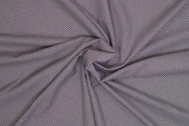 Uitverkoop - Stretch stof - fantasie spot - grijs zwart - 320060-30