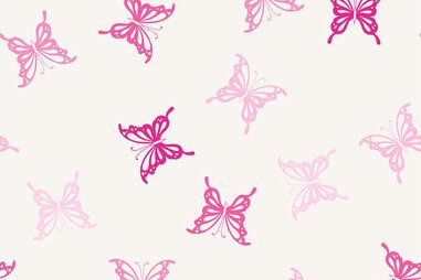 Pyjama stoffen - Tricot stof - vlinders - gebroken wit - 21802-051