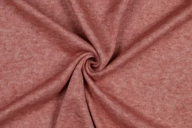 45% viscose, 35% polyester, 19% polyamide - Strickstoff - rot melange - 4446-012