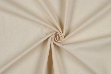 Ongebleekt - Katoen stof - poplin - naturel - 6006-006 (BIO)