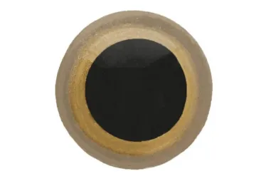 Knöpfe - Veiligheidsogen 14 mm - zwart / goudkleurig - 5633-14-GO