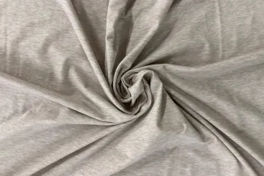 Gemeleerde stoffen - Tricot stof - poly viscose - gemêleerd beige - JT202