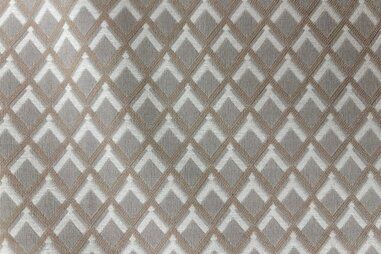 Geruite stoffen - Stretch stof - bengaline - ruit - beige lichtgrijs ecru - JT208