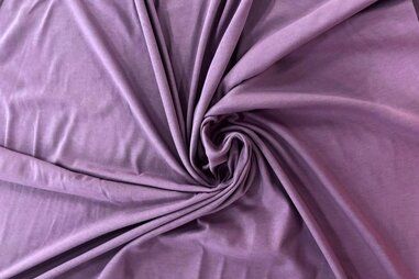 Mauve - Tricot stof - viscose - pastel mauve - JT242