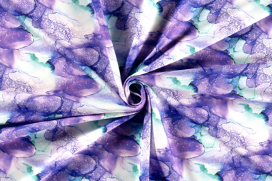 Nooteboom stoffen - Tricot stof - sportswear - abstract - paars lichtblauw - 20323-044