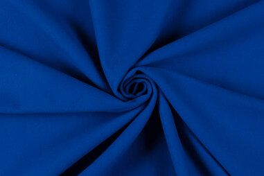 Polyester stoffen - Polyester stof - mantelstof wool touch - kobalt - 22115-005