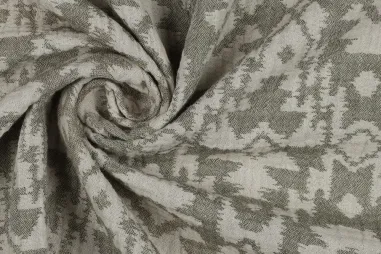 Legergroene stoffen - Katoen stof - hydrofielstof - abstract - legergroen - 3307-072