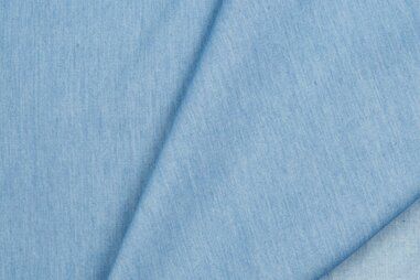 Alle seizoenen stoffen - Spijkerstof - jeans - bleached lichtblauw - 1785-002