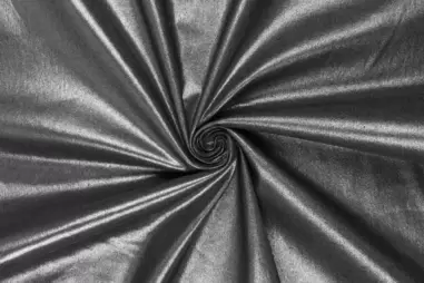Zilveren stoffen - Spijkerstof - stretch washed gecoate denim - zwart zilver - 20763- 998