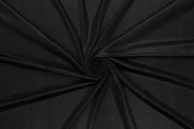zwarte stoffen - Tricot stof - slinky foil - zwart - 20528-999
