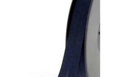 Katoenen band - Biasband 20 mm donkerblauw - Bi1000.20.972