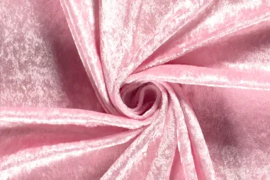 Sinterklaas - Velours de panne stof - lichtroze - 5666-011