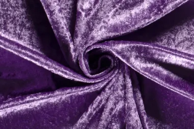 Sinterklaas - Velours de panne stof - lila - 5666-043