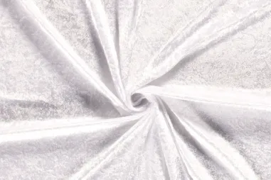 Oeko Tex - Velours de Panne - weiß - 5666-050