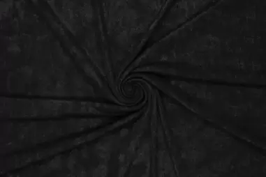 Zwarte stoffen - Tricot stof - slinky foil - zwart - 20625-999