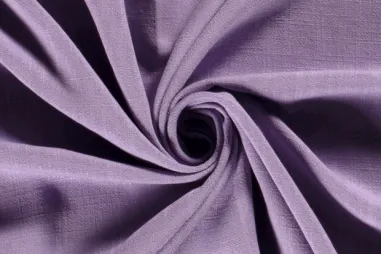 75% viscose, 25% linnen stoffen - Viskose - Leinenmischung Slub - flieder - 13579-042