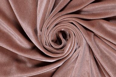 Avondkleding stoffen - Jersey - Samt dehnbar - hellrosa - 3348-011