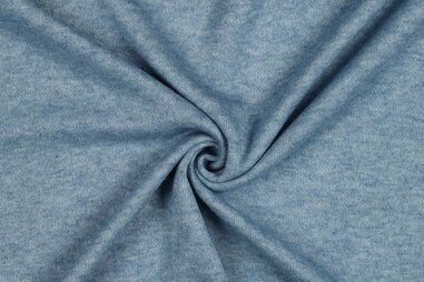 Strickstoffe - Gebreide stof - lichtblauw melange - 4446-016