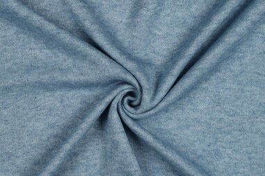 Sweaterstoffen - Gebreide stof - lichtblauw melange - 4446-016