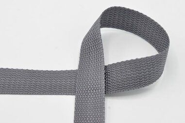Diversen - Tassenband 25mm - grijs - XWB11-562-025